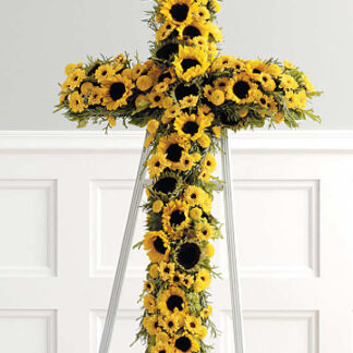 Yellow Sunflower Cross