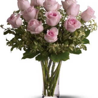 A Dozen Pink Roses
