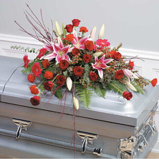 Red Casket Spray