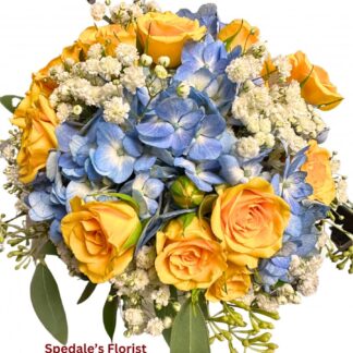 Blue and Yellow Nosegay