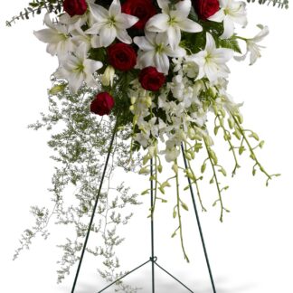 Lily and Rose Tribute Spray