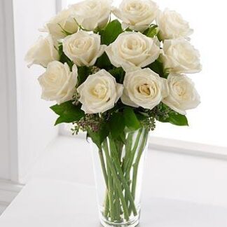 A Dozen White Rose