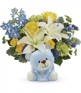 Bundle of Love Bouquet-Blue <br><span class="local-delivery-disclaimer" style="text-decoration: none; font-size: 0.5em; color: #FF0000;">• Local Delivery Only</span>