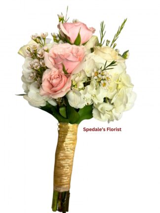 Pink with White Nosegay <br><span class="local-delivery-disclaimer" style="text-decoration: none; font-size: 0.5em; color: #FF0000;">• Local Delivery Only</span>