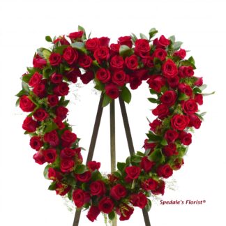 All Rose Heart Spray <br><span class="local-delivery-disclaimer" style="text-decoration: none; font-size: 0.5em; color: #FF0000;">• Local Delivery Only</span>