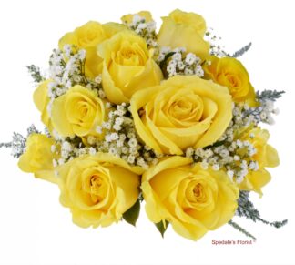 Yellow Rose Nosegay <br><span class="local-delivery-disclaimer" style="text-decoration: none; font-size: 0.5em; color: #FF0000;">• Local Delivery Only</span>