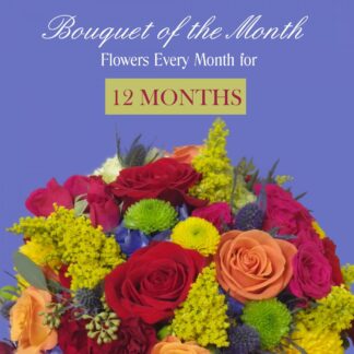 Bouquet Of The Month - 12 Months <br><span class="local-delivery-disclaimer" style="text-decoration: none; font-size: 0.5em; color: #FF0000;">• Local Delivery Only</span>