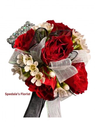 Red Rose Wristlet <br><span class="local-delivery-disclaimer" style="text-decoration: none; font-size: 0.5em; color: #FF0000;">• Local Delivery Only</span>