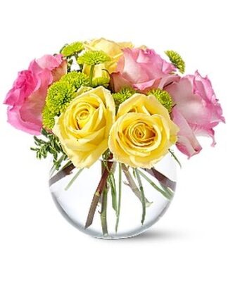 Pink Lemonade Roses <br><span class="local-delivery-disclaimer" style="text-decoration: none; font-size: 0.5em; color: #FF0000;">• Local Delivery Only</span>
